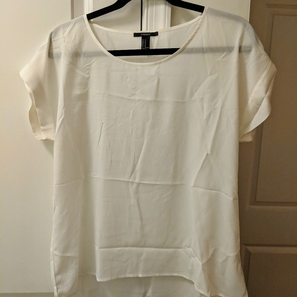 Forever 21 Tops - Forever 21 - White Short Sleeve Blouse *worn once*